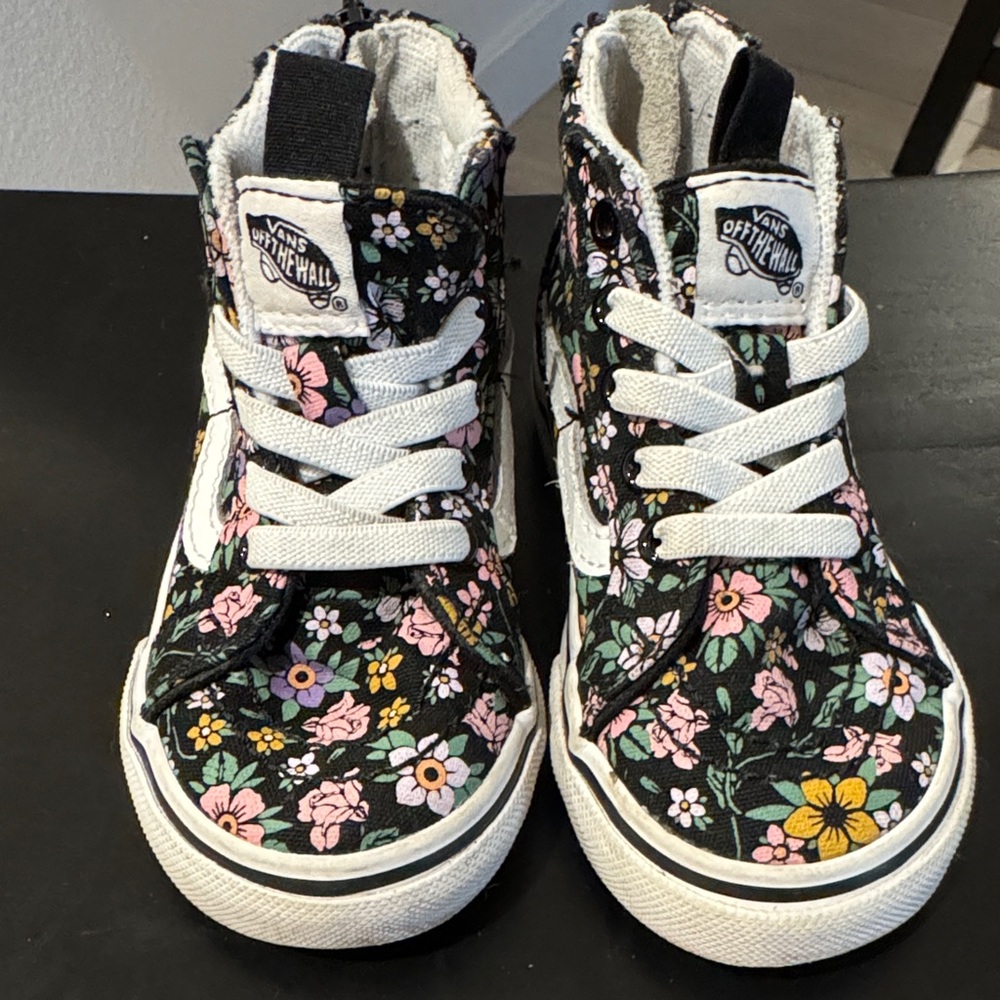 Vans Black Floral High-Tops